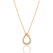 14K Solid Gold Cross Necklace K162