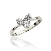 14K Solid Gold Heart Ring Y371