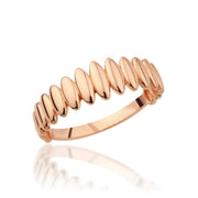 14K Solid Gold Vintage Patterned Ring Y365