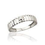 Load image into Gallery viewer, 14K Solid Gold Band Sun Ring Y356
