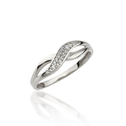 14K Solid Gold Infinity Ring Y285