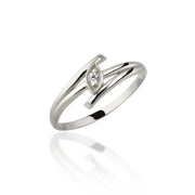 14K Solid Gold Bamboo Ring Y286