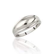 14k Solid Gold Dome Ring Y280