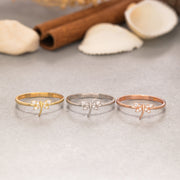 14K Solid Gold Dragonfly Ring Y208