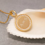 Load image into Gallery viewer, 14K Solid Gold Written Necklace K109
