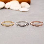 14K Solid Gold Vintage Style Ring Y185