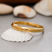 14K Solid Gold Mobius Ring Y231