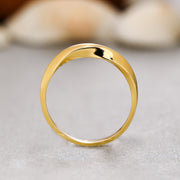 14K Solid Gold Mobius Ring Y231