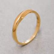 14K Solid Gold Mobius Ring Y231