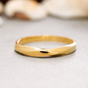 14K Solid Gold Mobius Ring Y231