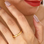 14K Solid Gold Mobius Ring Y231