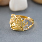 Load image into Gallery viewer, 14K Solid Gold 15 Anos Heart Ring Y168
