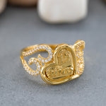 Load image into Gallery viewer, 14K Solid Gold 15 Anos Heart Ring Y168
