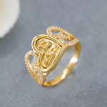 Load image into Gallery viewer, 14K Solid Gold 15 Anos Heart Ring Y168
