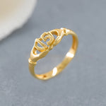 Load image into Gallery viewer, 14k Solid Gold 15 Anos Ring Y167
