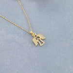 Load image into Gallery viewer, 14K Solid Gold Angel Necklace K100
