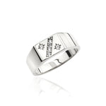 Load image into Gallery viewer, 14K Solid Gold Signet Men Ring EY32
