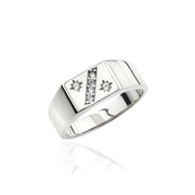 14K Solid Gold Signet Men Ring EY32