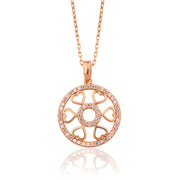 14K Solid Gold Heart Necklace K153