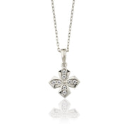 14K Solid Gold Cross Necklace K161
