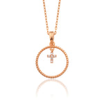 Load image into Gallery viewer, 14K Solid Gold Cross Necklace K155
