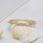 Load image into Gallery viewer, 14K Solid Gold Thin Baguette Ring B2
