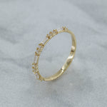 Load image into Gallery viewer, 14K Solid Gold Baguette Ring B3
