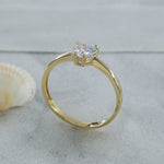 Load image into Gallery viewer, 14K Solid Gold Heart Solitaire Ring T15
