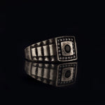 Load image into Gallery viewer, 14K Solid Gold Signet Men Ring EY31
