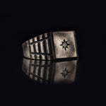 Load image into Gallery viewer, 14K Solid Gold North Star Men Ring EY26
