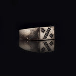 Load image into Gallery viewer, 14K Solid Gold Signet Men Ring EY32
