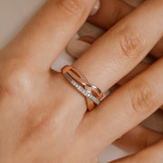 14K Solid Gold Multi-Stone Ring Y19