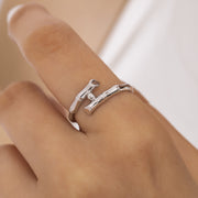 14K Solid Gold Bamboo Ring Y23