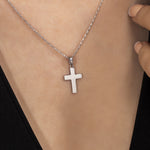 Load image into Gallery viewer, 14k Solid Gold Cross Necklace K7
