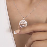 14K Solid Gold Tree of Life Necklace K29