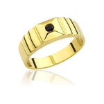 Load image into Gallery viewer, 14K Solid Gold Signet Men Ring EY13
