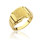 Load image into Gallery viewer, 14K Solid Gold Band Men Ring EY15
