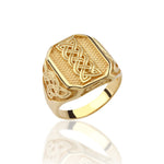 Load image into Gallery viewer, 14K Solid Gold Men Ring EY19
