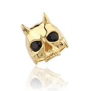 14K Solid Gold Skull Men Ring EY20