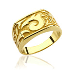 Load image into Gallery viewer, 14K Solid Gold Men Ring EY9
