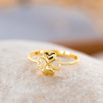 Load image into Gallery viewer, 14K Solid Gold Heart Ring Y138
