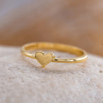 Load image into Gallery viewer, 14K Solid Gold Heart Ring Y150
