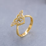 Load image into Gallery viewer, 14K Solid Gold 15 Angel Wing Y166
