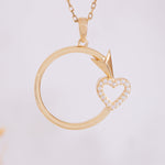 Load image into Gallery viewer, 14K Solid Gold Arrow Necklace K86
