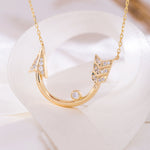 Load image into Gallery viewer, 14K Solid Gold Arrow Necklace K84
