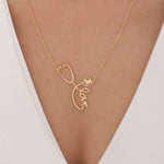 Load image into Gallery viewer, 14K Solid Gold Doctor Necklace K83
