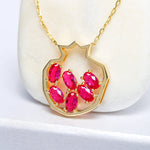 Load image into Gallery viewer, 14K Solid Gold Fruit Necklace K54
