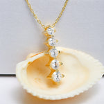 Load image into Gallery viewer, 14K Solid Gold Solitaire Necklace K58
