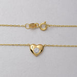 Load image into Gallery viewer, 14K Solid Gold Heart Necklace K70
