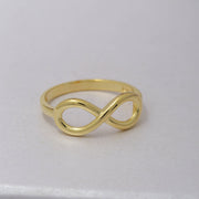 14K Solid Gold Infinity Ring Y60